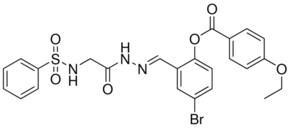 4-BR-2-(2-(((PHENYLSULFONYL)AMINO)AC)CARBOHYDRAZONOYL)PHENYL 4-ETHOXYBENZOATE AldrichCPR