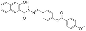 4-((2-(3-HYDROXY-2-NAPHTHOYL)HYDRAZONO)METHYL)PHENYL 4-METHOXYBENZOATE AldrichCPR