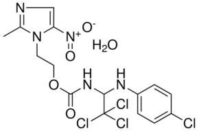 2-(2-METHYL-5-NITRO-1H-IMIDAZOL-1-YL)ETHYL 2,2,2-TRICHLORO-1-(4-CHLOROANILINO)ETHYLCARBAMATE HYDRATE AldrichCPR