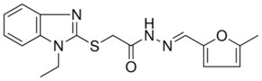 2-[(1-ETHYL-1H-BENZIMIDAZOL-2-YL)SULFANYL]-N'-[(E)-(5-METHYL-2-FURYL)METHYLIDENE]ACETOHYDRAZIDE AldrichCPR