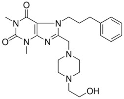 8-{[4-(2-HYDROXYETHYL)-1-PIPERAZINYL]METHYL}-1,3-DIMETHYL-7-(3-PHENYLPROPYL)-3,7-DIHYDRO-1H-PURINE-2,6-DIONE AldrichCPR