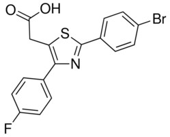 [2-(4-bromophenyl)-4-(4-fluorophenyl)-1,3-thiazol-5-yl]acetic acid AldrichCPR