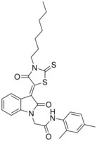 N-(2,4-DIMETHYLPHENYL)-2-[(3Z)-3-(3-HEPTYL-4-OXO-2-THIOXO-1,3-THIAZOLIDIN-5-YLIDENE)-2-OXO-2,3-DIHYDRO-1H-INDOL-1-YL]ACETAMIDE AldrichCPR