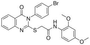 2-{[3-(4-BROMOPHENYL)-4-OXO-3,4-DIHYDRO-2-QUINAZOLINYL]SULFANYL}-N-(2,4-DIMETHOXYPHENYL)ACETAMIDE AldrichCPR