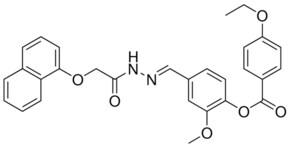 2-METHOXY-4-(2-((1-NAPHTHYLOXY)ACETYL)CARBOHYDRAZONOYL)PHENYL 4-ETHOXYBENZOATE AldrichCPR