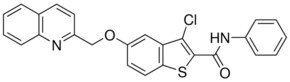 3-CHLORO-N-PHENYL-5-(2-QUINOLINYLMETHOXY)-1-BENZOTHIOPHENE-2-CARBOXAMIDE AldrichCPR
