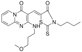 3-[(Z)-(3-BUTYL-4-OXO-2-THIOXO-1,3-THIAZOLIDIN-5-YLIDENE)METHYL]-2-[(3-METHOXYPROPYL)AMINO]-4H-PYRIDO[1,2-A]PYRIMIDIN-4-ONE AldrichCPR