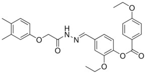 4-(2-((3,4-DIMETHYLPHENOXY)AC)CARBOHYDRAZONOYL)-2-ETHOXYPHENYL 4-ETHOXYBENZOATE AldrichCPR