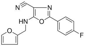 2-(4-FLUOROPHENYL)-5-((2-FURYLMETHYL)AMINO)-1,3-OXAZOLE-4-CARBONITRILE AldrichCPR