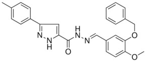 5-P-TOLYL-2H-PYRAZOLE-3-CARBOXYLIC ACID (3-BENZYLOXY-4-MEO-BENZYLIDENE)HYDRAZIDE AldrichCPR
