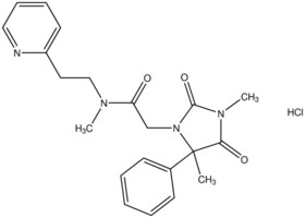 2-(3,5-dimethyl-2,4-dioxo-5-phenyl-1-imidazolidinyl)-N-methyl-N-[2-(2-pyridinyl)ethyl]acetamide hydrochloride AldrichCPR