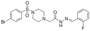 2-(4-((4-BR-PH)SULFONYL)-1-PIPERAZINYL)-N'-(2-FLUOROBENZYLIDENE)ACETOHYDRAZIDE AldrichCPR
