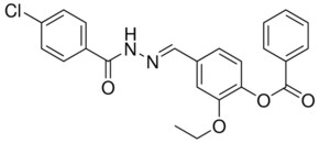 4-(2-(4-CHLOROBENZOYL)CARBOHYDRAZONOYL)-2-ETHOXYPHENYL BENZOATE AldrichCPR