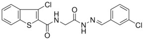3-CHLORO-N-{2-[(2E)-2-(3-CHLOROBENZYLIDENE)HYDRAZINO]-2-OXOETHYL}-1-BENZOTHIOPHENE-2-CARBOXAMIDE AldrichCPR