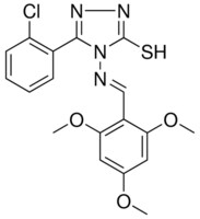 5-(2-CHLOROPHENYL)-4-{[(E)-(2,4,6-TRIMETHOXYPHENYL)METHYLIDENE]AMINO}-4H-1,2,4-TRIAZOL-3-YL HYDROSULFIDE AldrichCPR
