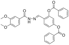 5-(BENZOYLOXY)-2-(2-(3,4-DIMETHOXYBENZOYL)CARBOHYDRAZONOYL)PHENYL BENZOATE AldrichCPR