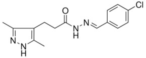 3-(3,5-DIMETHYL-1H-PYRAZOL-4-YL)-PROPIONIC ACID (4-CHLORO-BENZYLIDENE)-HYDRAZIDE AldrichCPR