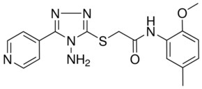 2((4-AMINO-5-(4-PYRIDINYL)-4H-1,2,4-TRIAZOL-3-YL)THIO)N-(2-MEO-5-ME-PH)ACETAMIDE AldrichCPR