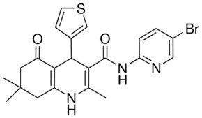 N-(5-BROMO-2-PYRIDINYL)-2,7,7-TRIMETHYL-5-OXO-4-(3-THIENYL)-1,4,5,6,7,8-HEXAHYDRO-3-QUINOLINECARBOXAMIDE AldrichCPR