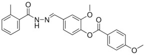 2-METHOXY-4-(2-(2-METHYLBENZOYL)CARBOHYDRAZONOYL)PHENYL 4-METHOXYBENZOATE AldrichCPR