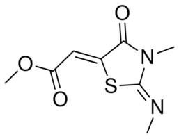 methyl (2Z)-{(2Z)-3-methyl-2-[(Z)-methylimino]-4-oxo-1,3-thiazolidin-5-ylidene}ethanoate AldrichCPR