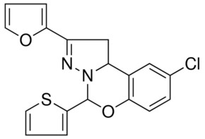 9-CHLORO-2-(2-FURYL)-5-(2-THIENYL)-1,10B-DIHYDROPYRAZOLO[1,5-C][1,3]BENZOXAZINE AldrichCPR