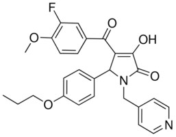 4-(3-FLUORO-4-METHOXYBENZOYL)-3-HYDROXY-5-(4-PROPOXYPHENYL)-1-(4-PYRIDINYLMETHYL)-1,5-DIHYDRO-2H-PYRROL-2-ONE AldrichCPR