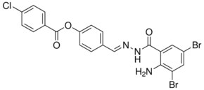 4-(2-(2-AMINO-3,5-DIBROMOBENZOYL)CARBOHYDRAZONOYL)PHENYL 4-CHLOROBENZOATE AldrichCPR