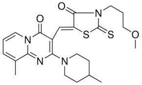3-{(Z)-[3-(3-METHOXYPROPYL)-4-OXO-2-THIOXO-1,3-THIAZOLIDIN-5-YLIDENE]METHYL}-9-METHYL-2-(4-METHYL-1-PIPERIDINYL)-4H-PYRIDO[1,2-A]PYRIMIDIN-4-ONE AldrichCPR