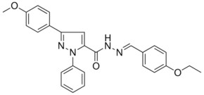 5-(4-MEO-PH)-2-PH-2H-PYRAZOLE-3-CARBOXYLIC ACID (4-ETHOXY-BENZYLIDENE)-HYDRAZIDE AldrichCPR