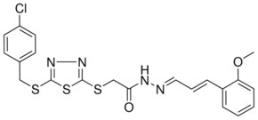2-({5-[(4-CHLOROBENZYL)SULFANYL]-1,3,4-THIADIAZOL-2-YL}SULFANYL)-N'-[(E,2E)-3-(2-METHOXYPHENYL)-2-PROPENYLIDENE]ACETOHYDRAZIDE AldrichCPR