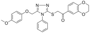 1-(2,3-DIHYDRO-1,4-BENZODIOXIN-6-YL)-2-({5-[(4-METHOXYPHENOXY)METHYL]-4-PHENYL-4H-1,2,4-TRIAZOL-3-YL}SULFANYL)ETHANONE AldrichCPR