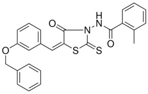 N-(5-(3-BENZYLOXY-BENZYLIDENE)-4-OXO-2-THIOXO-THIAZOLIDIN-3-YL)-2-ME-BENZAMIDE AldrichCPR