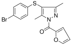 4-BROMOPHENYL 1-(2-FUROYL)-3,5-DIMETHYL-1H-PYRAZOL-4-YL SULFIDE AldrichCPR