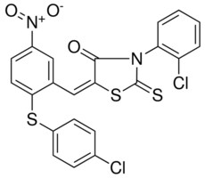3-(2-CL-PH)5-(2-((4-CL-PH)THIO)5-NITROBENZYLIDENE)2-THIOXO-1,3-THIAZOLIDIN-4-ONE AldrichCPR