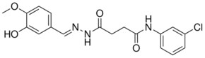 N-(3-CHLOROPHENYL)-4-(2-(3-HO-4-METHOXYBENZYLIDENE)HYDRAZINO)-4-OXOBUTANAMIDE AldrichCPR