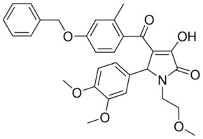 4-[4-(BENZYLOXY)-2-METHYLBENZOYL]-5-(3,4-DIMETHOXYPHENYL)-3-HYDROXY-1-(2-METHOXYETHYL)-1,5-DIHYDRO-2H-PYRROL-2-ONE AldrichCPR