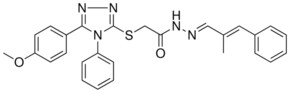 2-{[5-(4-METHOXYPHENYL)-4-PHENYL-4H-1,2,4-TRIAZOL-3-YL]SULFANYL}-N'-[(E,2E)-2-METHYL-3-PHENYL-2-PROPENYLIDENE]ACETOHYDRAZIDE AldrichCPR