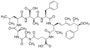 Microcystin-LF solution 6-9&#160;&#956;g/mL in methanol, analytical standard