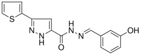 5-THIOPHEN-2-YL-2H-PYRAZOLE-3-CARBOXYLIC ACID (3-HYDROXY-BENZYLIDENE)-HYDRAZIDE AldrichCPR