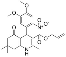 ALLYL 4-(4,5-DIMETHOXY-2-NITROPHENYL)-2,7,7-TRIMETHYL-5-OXO-1,4,5,6,7,8-HEXAHYDRO-3-QUINOLINECARBOXYLATE AldrichCPR