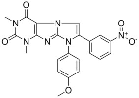 8(4-MEO-PH)-1,3-DIMETHYL-7-(3-NITRO-PH)-1H-IMIDAZO(2,1-F)PURINE-2,4(3H,8H)-DIONE AldrichCPR