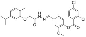 4-((E)-{[(5-ISOPROPYL-2-METHYLPHENOXY)ACETYL]HYDRAZONO}METHYL)-2-METHOXYPHENYL 2,4-DICHLOROBENZOATE AldrichCPR