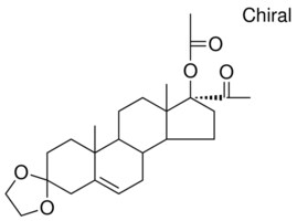(17S)-17-acetyl-10,13-dimethyl-1,2,4,7,8,9,10,11,12,13,14,15,16,17-tetradecahydrospiro[cyclopenta[a]phenanthrene-3,2'-[1,3]dioxolane]-17-yl acetate AldrichCPR