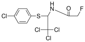 2-FLUORO-N-(2,2,2-TRICHLORO-1-(4-CHLORO-PHENYLSULFANYL)-ETHYL)-ACETAMIDE AldrichCPR