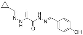 5-CYCLOPROPYL-2H-PYRAZOLE-3-CARBOXYLIC ACID (4-HYDROXY-BENZYLIDENE)-HYDRAZIDE AldrichCPR