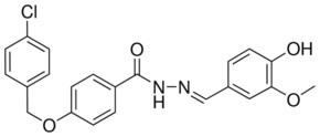 4-((4-CHLOROBENZYL)OXY)-N'-(4-HYDROXY-3-METHOXYBENZYLIDENE)BENZOHYDRAZIDE AldrichCPR