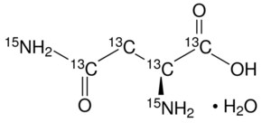 L-天冬酰胺-13C4,15N2 一水合物 98 atom % 13C, 98 atom % 15N, 95% (CP)