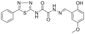 2-[(2E)-2-(2-HYDROXY-5-METHOXYBENZYLIDENE)HYDRAZINO]-2-OXO-N-(5-PHENYL-1,3,4-THIADIAZOL-2-YL)ACETAMIDE AldrichCPR