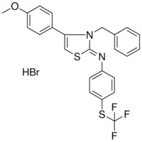 N-((2Z)-3-BENZYL-4-(4-METHOXYPHENYL)-1,3-THIAZOL-2(3H)-YLIDENE)-4-[(TRIFLUOROMETHYL)SULFANYL]ANILINE HYDROBROMIDE AldrichCPR